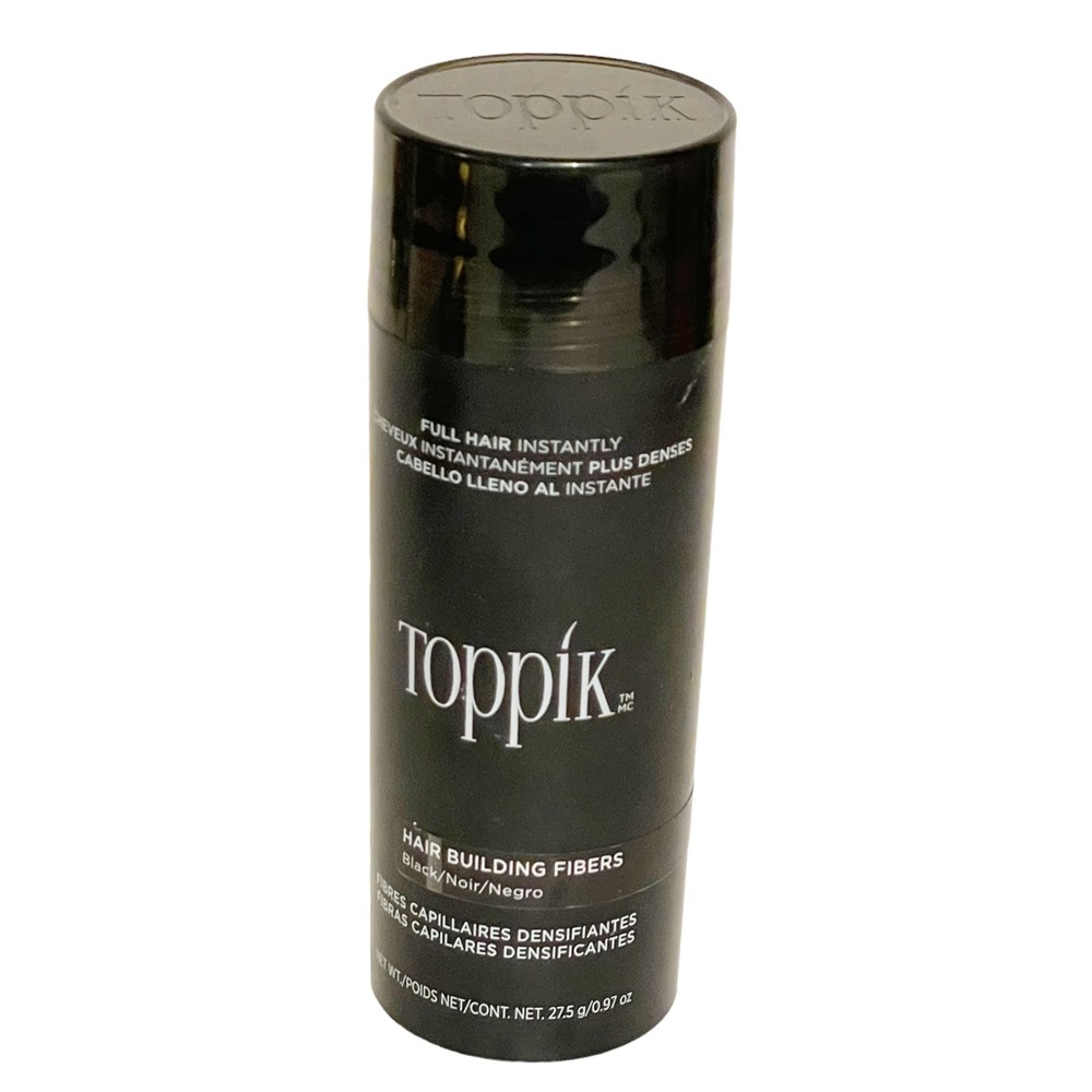TOPPIK Hair Building Fibers‎ Shade Black 0.97 Oz NEW Thinning Hair Care Balding